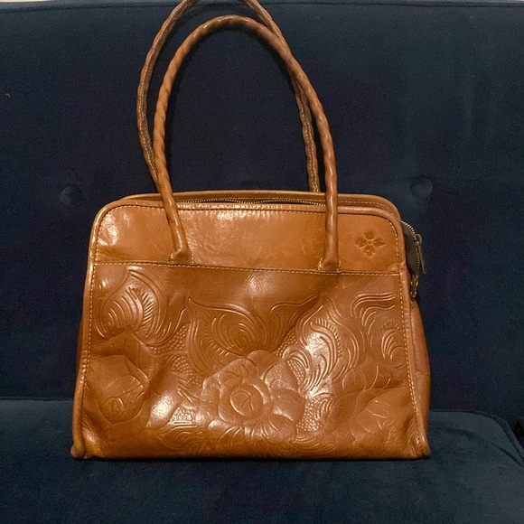 Patricia Nash brown leather shoulder bag - Picture 1 of 6